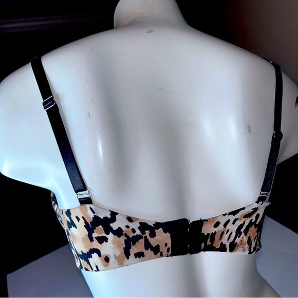 SOMA Mimi Demi Memory Foam Padded Underwire Leopard Cheetah Print Bra Sz 34D NEW - Picture 9 of 16